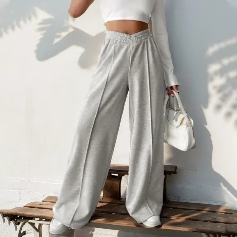 High Waist Wide-leg Pants